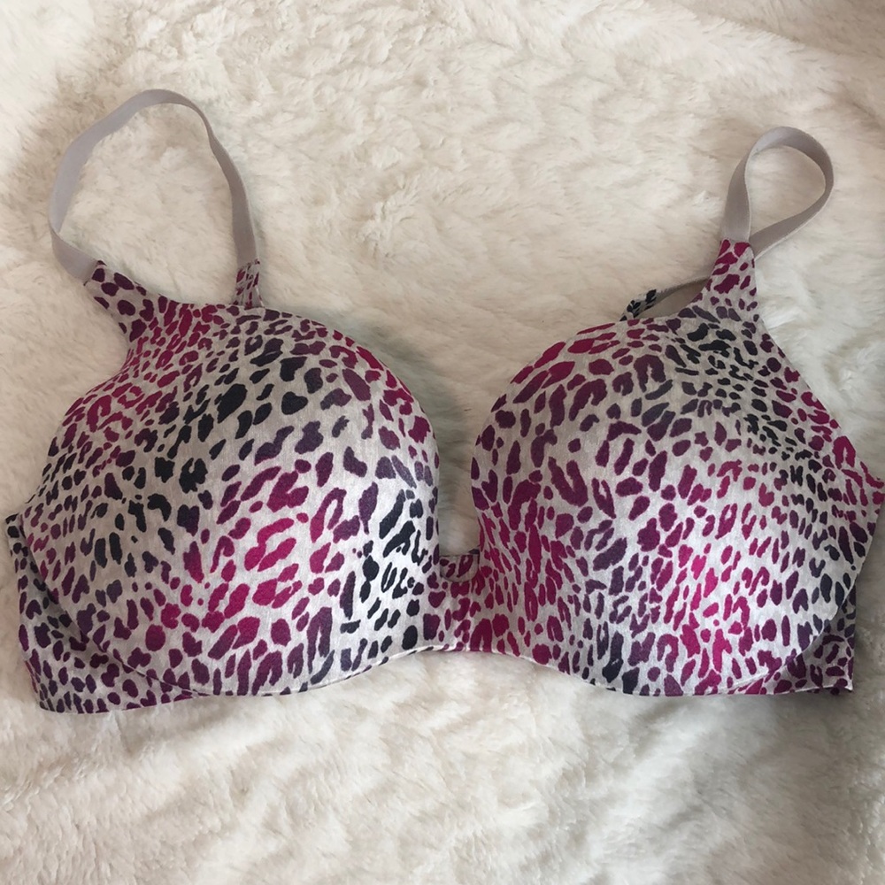 Victoria’s Secret Push Up colored cheetah bra